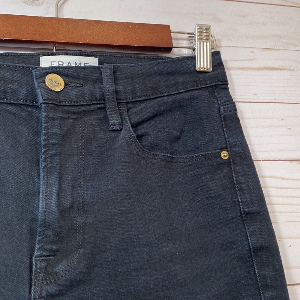 Frame Black Ali High Rise Cigarette Skinny Jeans - Picture 6 of 15